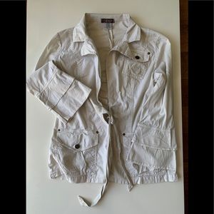 XCVI beige long sleeve top .